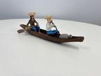 Moulinsart - Figurine - Kuifje met Bobbie en Caraco in kano, Nieuw