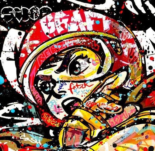 Moabit - Mach GoGoGo X Read Between The Lines X Speed Racer, Antiek en Kunst, Kunst | Schilderijen | Modern