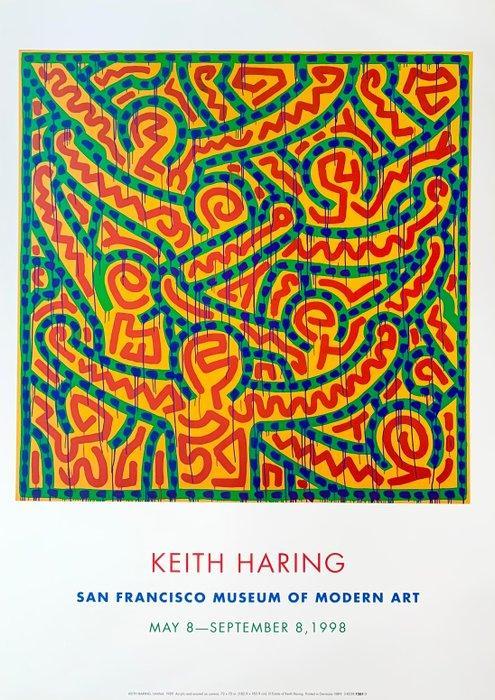 Keith Haring (after) - Untitled 1998 - Pop Art Print -, Antiek en Kunst, Kunst | Tekeningen en Fotografie