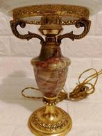 Lampe - Fiorentino - Laiton doré, Opaline