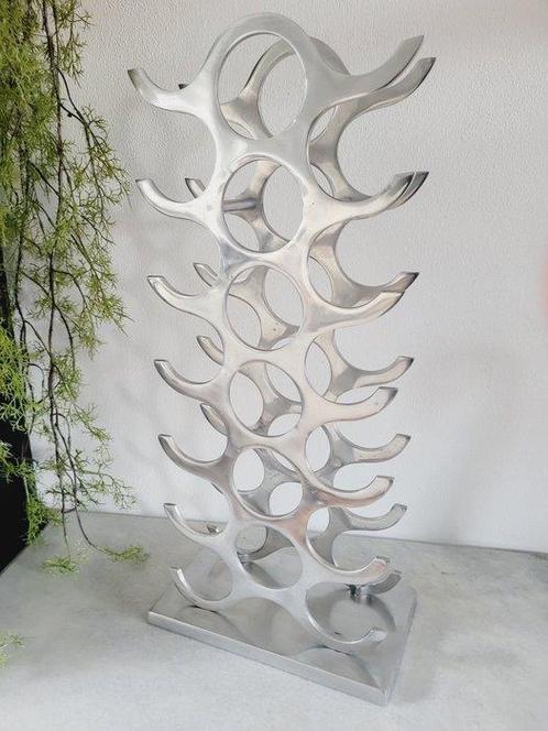 Michael Noll - Porte-bouteilles - 20 bouteilles - Aluminium, Antiek en Kunst, Antiek | Meubels | Stoelen en Sofa's