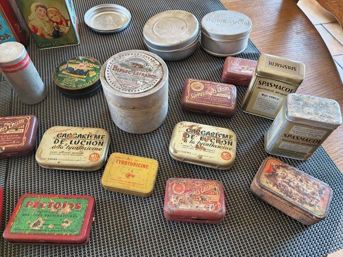 Doos (30) - Wit metaal - Zeldzaam verzameling dozen, Antiek en Kunst, Antiek | Speelgoed