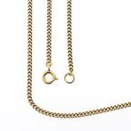 Gouden gourmetschakel ketting | 53,5 cm (unisex) (unisex), Handtassen en Accessoires, Kettingen, Ophalen of Verzenden, Gebruikt