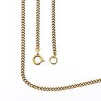 Gouden gourmetschakel ketting | 53,5 cm (unisex), Handtassen en Accessoires, Kettingen, Ophalen of Verzenden, Gebruikt, Overige kleuren