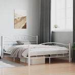 vidaXL Bedframe metaal wit 140x200 cm, Huis en Inrichting, Verzenden, Nieuw