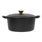 Gietijzeren braadpan - Ø 26 cm | 5 liter, Verzenden, Nieuw, Gietijzer