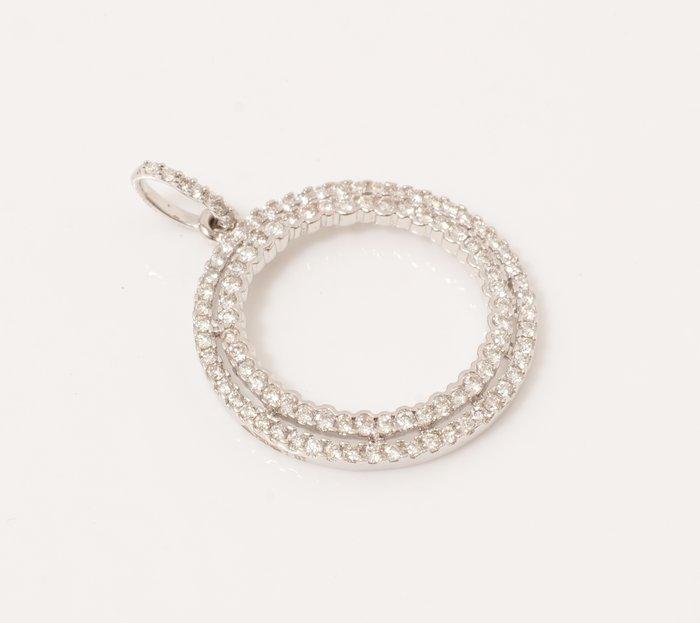Pendentif - 18 carats Or blanc - 0.87ct. tw. Diamant, Bijoux, Sacs & Beauté, Bijoux anciens