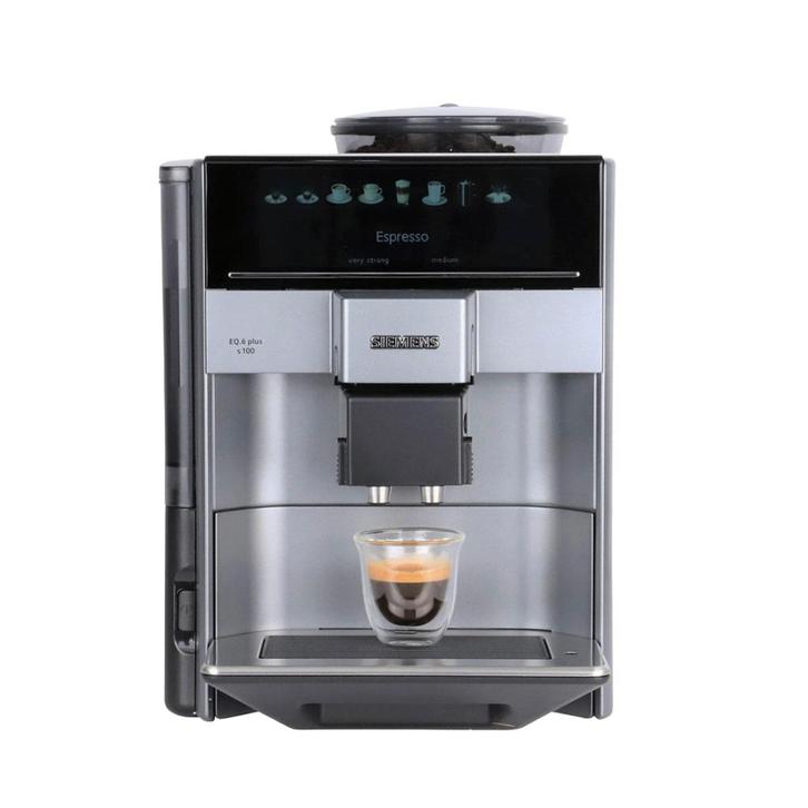 Siemens EQ6 Plus S100 Koffiemachine, Elektronische apparatuur, Koffiezetapparaten, 10 kopjes of meer, Zo goed als nieuw, Koffiebonen