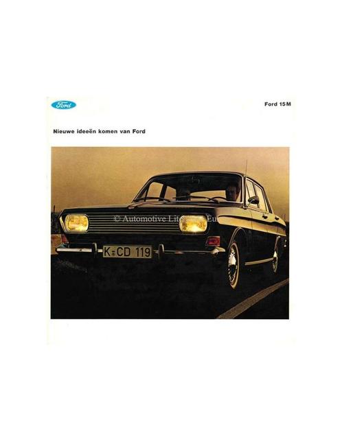 1963 FORD TAUNUS 15M BROCHURE NEDERLANDS, Boeken, Auto's | Folders en Tijdschriften
