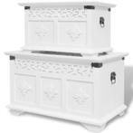 Opbergkisten Set Wit 2st | Retour Deal | 40% Korting!, Huis en Inrichting, Woonaccessoires | Kisten, Minder dan 50 cm, Verzenden