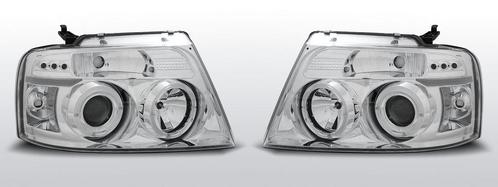 Koplampen Angel Eyes | Ford F150 MK11 2004-2008 | chroom, Auto-onderdelen, Verlichting, Nieuw, Ford, Verzenden