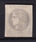 France 1870 - Signé Calves, Bordeaux 4cts olive report 2 -, Postzegels en Munten, Postzegels | Europa | Frankrijk, Gestempeld