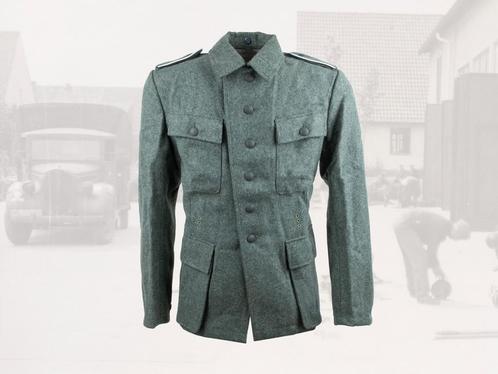 Replica Duitse WO2 veldjas Feldbluse M43, Verzamelen, Militaria | Tweede Wereldoorlog, Landmacht, Kleding of Schoenen, Ophalen of Verzenden