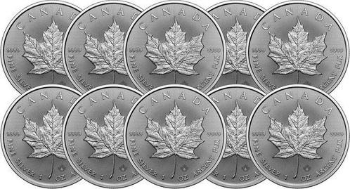 10 troy ounce - Zilver .999 - Maple Leaf 2025 - 311 gram -, Postzegels en Munten, Edelmetalen en Baren