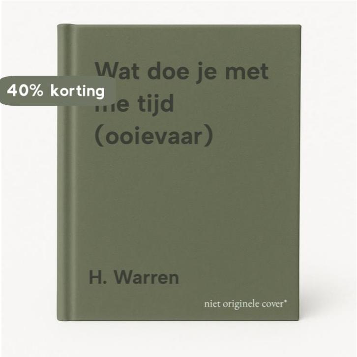 Wat doe je met me tijd (ooievaar) 9789057131059 H. Warren, Boeken, Romans, Gelezen, Verzenden