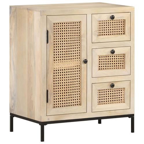 vidaXL Buffet 60x35x70 cm Bois de manguier massif et, Maison & Meubles, Armoires | Dressoirs, Neuf, Envoi