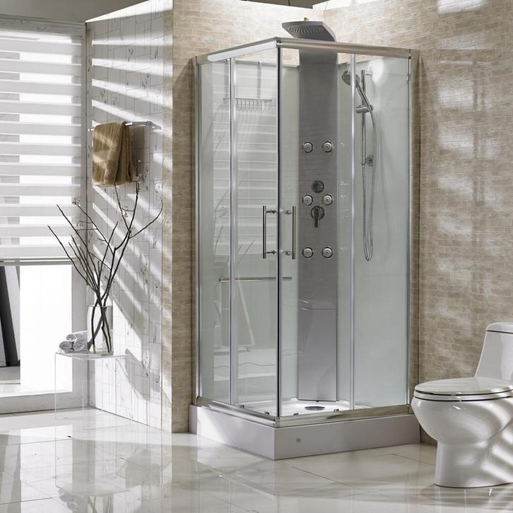 Aanbieding: Complete Douchecabine Wiesbaden Rainbow, Doe-het-zelf en Bouw, Sanitair, Douche, Nieuw, Chroom, Ophalen of Verzenden