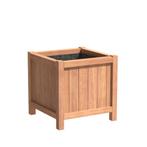 Hardhouten plantenbak Valencia 70x70x70cm - Met bodem, Vierkant, Nieuw, 60 tot 100 cm, 60 cm of meer