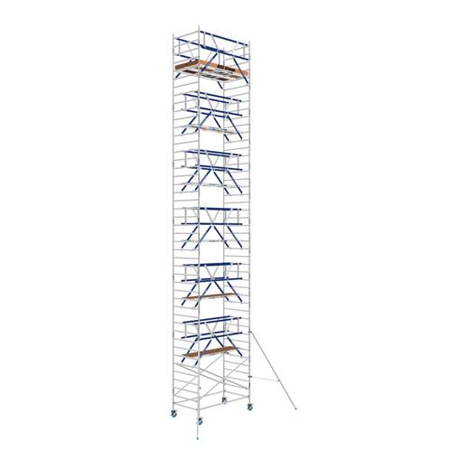 AGS Pro rolsteiger ASC 135 x 250 x 14,2wh tweezijdig, Doe-het-zelf en Bouw, Steigers, Rolsteiger of Kamersteiger, Nieuw, 5 meter of hoger