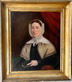 Scuola inglese (XIX) - Ritratto di Gentildonna, Antiek en Kunst