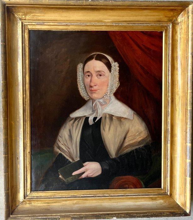 Scuola inglese (XIX) - Ritratto di Gentildonna, Antiek en Kunst, Kunst | Schilderijen | Klassiek