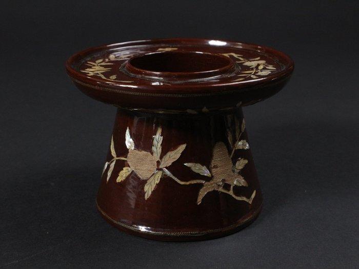 Service à thé - Support pour coupe à saké laquée avec, Antiquités & Art, Antiquités | Autres Antiquités