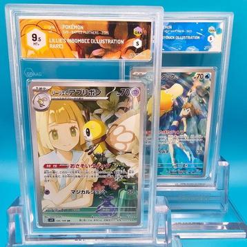 2 Graded card - MISTYS PSYDUCK AR + LILLIES RIBOMBEE AR - beschikbaar voor biedingen