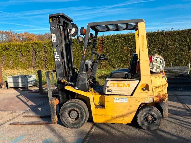 TCM FG15N17T 1.5 ton LPG heftruck triple mast, Zakelijke goederen, Machines en Bouw | Heftrucks en Intern transport, Ophalen