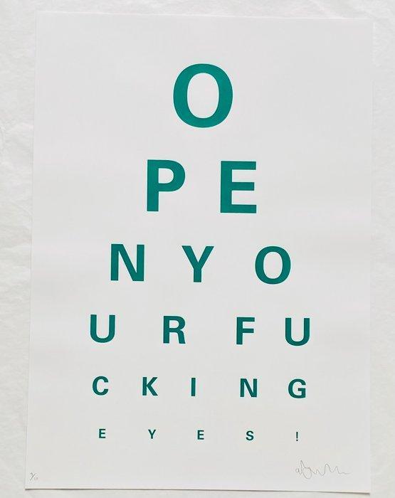 Alex Bucklee (XX) - Eye Test - Teal, Antiek en Kunst, Kunst | Designobjecten
