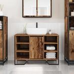 vidaXL Wasbak Kast met plank Anders met opslag Oud Hout, Huis en Inrichting, Verzenden, Nieuw