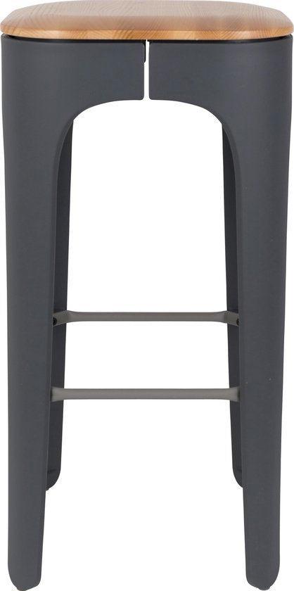 2dekans | Feliz Lifestyle Up-High Barkruk Donkergrijs, Huis en Inrichting, Barkrukken, Ophalen of Verzenden