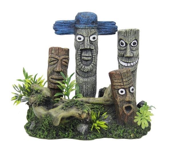 Totempaal / Aquariumdecoratie As-0019 (Aquarium decoratie), Dieren en Toebehoren, Vissen | Aquaria en Toebehoren, Nieuw, Verzenden