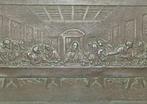 Antico Rilievo - La Dernière Cène - 21 x 12 cm - Bronze -, Antiquités & Art