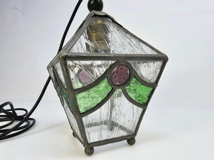Plafondlamp - Glas, Metaal, Antiek en Kunst, Curiosa en Brocante