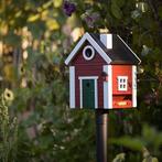 NIEUW - Vogelhuis + voederhuis rood, Dieren en Toebehoren