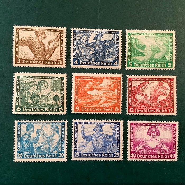 Duitse Rijk 1930 - Opera’s van Wagner - MH - Michel 499/507, Timbres & Monnaies, Timbres | Europe | Allemagne