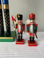 1 Notenkraker 62 cm en - Kerstdecoratie - Hout - 2 hanger, Nieuw