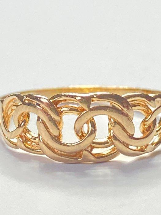 Zonder minimumprijs - Ring - 18 karaat Geel goud, Handtassen en Accessoires, Ringen