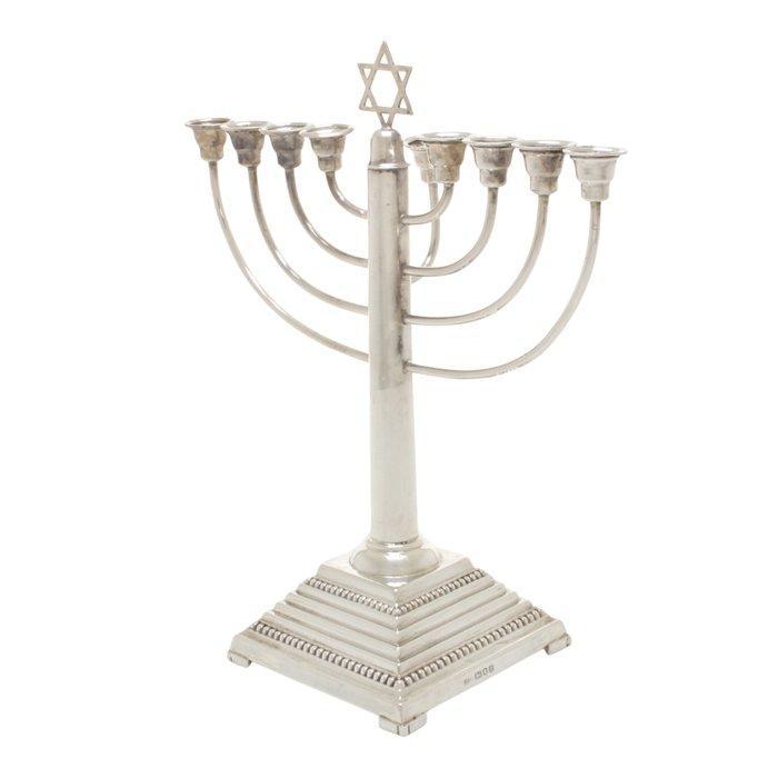 M S Ltd, London - Kaarsenhouder - .925 zilver - 26 cm hoog,, Antiek en Kunst, Antiek | Zilver en Goud