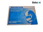 Instructie Boek Honda NTV 600 Revere 1988-1991 (PC22), Verzenden, Gebruikt