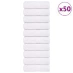 vidaXL Gastendoekjes 50 st 30x50 cm 360 g/m² 100% katoen wit, Verzenden, Nieuw