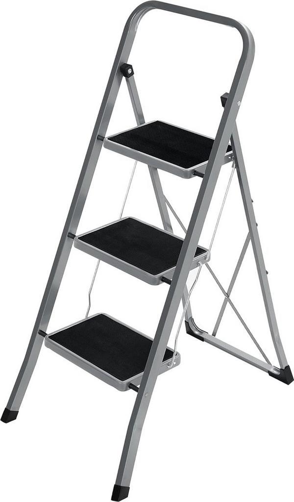 Trapladder - ladder met 3 treden - opvouwbaar - gemakkelijk, Doe-het-zelf en Bouw, Ladders en Trappen, Verzenden