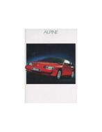 1989 ALPINE V6 TURBO BROCHURE DUITS, Ophalen of Verzenden
