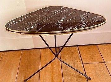 Table à plantes - Acrylique, Laiton, Métal - Petite table