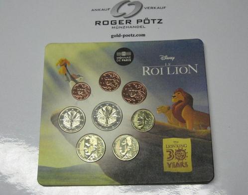 Frankreich 3,88 Euro 2024 Miniset Disney Koenig der Loewe..., Postzegels en Munten, Munten | Europa | Euromunten, België, Verzenden