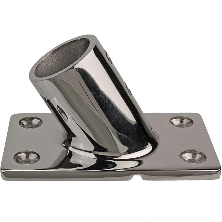 Railingsteun 22mm 60 graden met Rechte Voet Rvs, Sports nautiques & Bateaux, Accessoires navigation, Enlèvement ou Envoi
