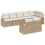 vidaXL 8-delige sofa set voor in de tuin met kussens in, Verzenden, Nieuw