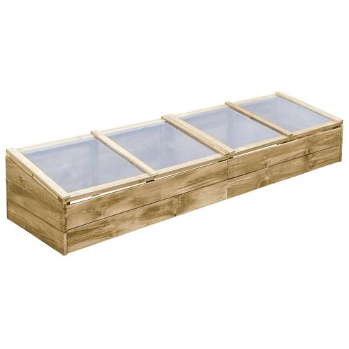 vidaXL Kas 200x50x35 cm geïmpregneerd grenenhout, Tuin en Terras, Kassen, Nieuw, Verzenden