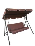 Schommelbank - tuin - 3 persoons - 170x110x152 cm - bruin, Kinderen en Baby's, Speelgoed | Buiten | Speeltoestellen, Ophalen of Verzenden