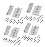 Set van 8 metalen scharnieren (76x45 mm) met schroeven, Doe-het-zelf en Bouw, Verzenden, Nieuw